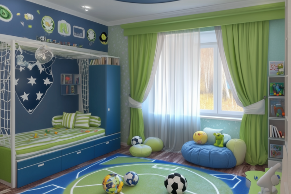 quarto temático de futebol
