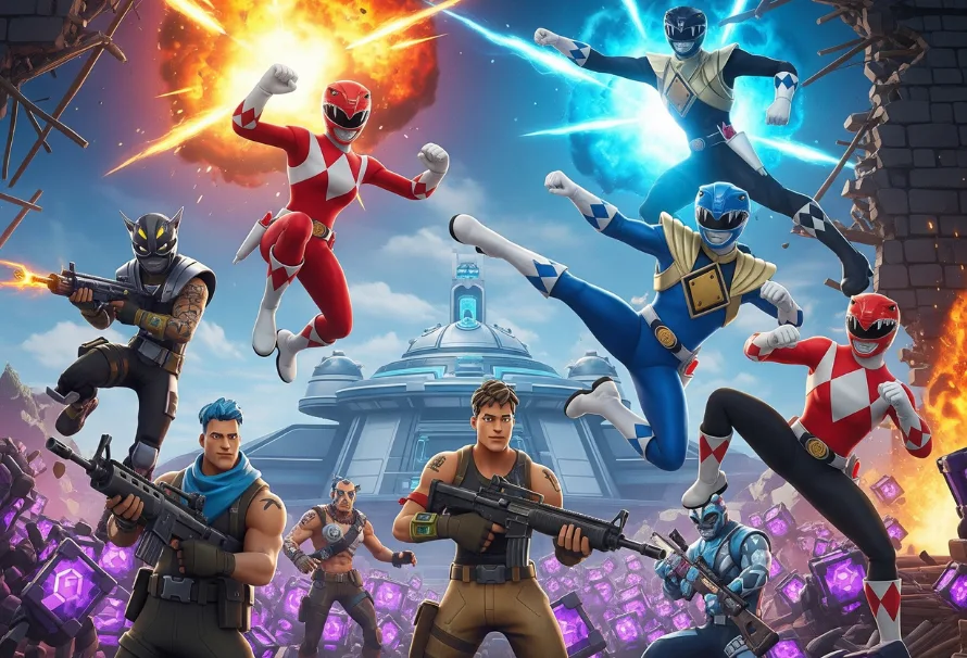 Fortnite e Power Rangers